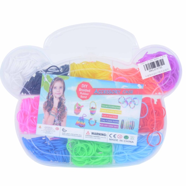 Cutia cu Benzi Elastice, set Creativ de Realizat Brățări