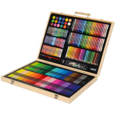 Mega Set Pictură 215 piese în Cutie de Lemn | image