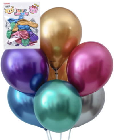 Baloane Colorate Metalizate, 20buc/set | image