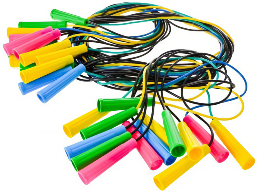 Coardă de Sărit Colorată 10buc. 220cm