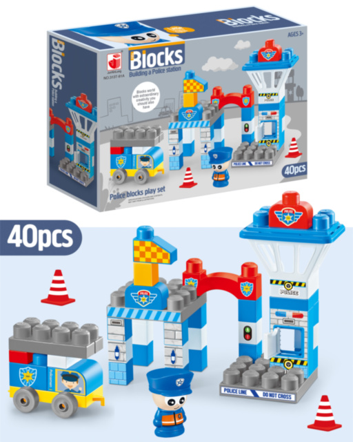 Полицейский Участок, конструктор с большими деталями, 44 дет.