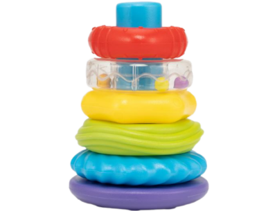 Piramidă cu inele colorate și texturi combinate | image