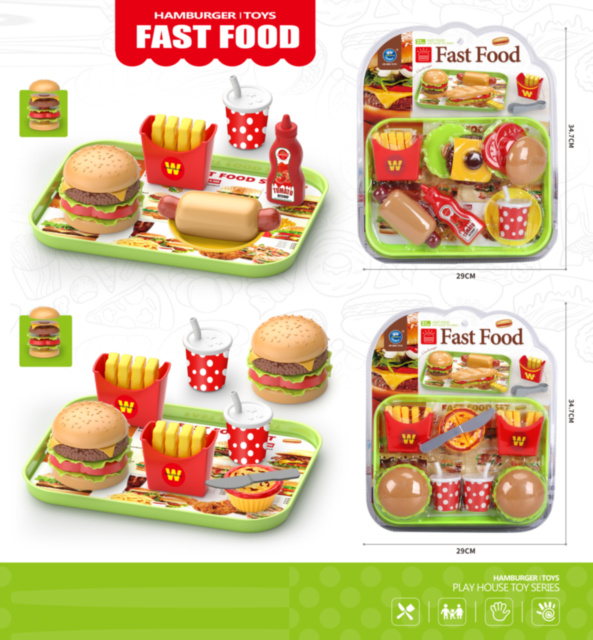 Набор Меню Макдоналдс с Гамбургером, Картошкой Фри и Колой