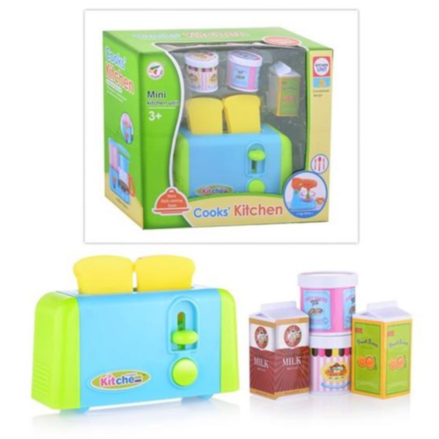 Set de Bucătărie pentru Copii - Mini Prajitor de Pâine cu Accesorii
