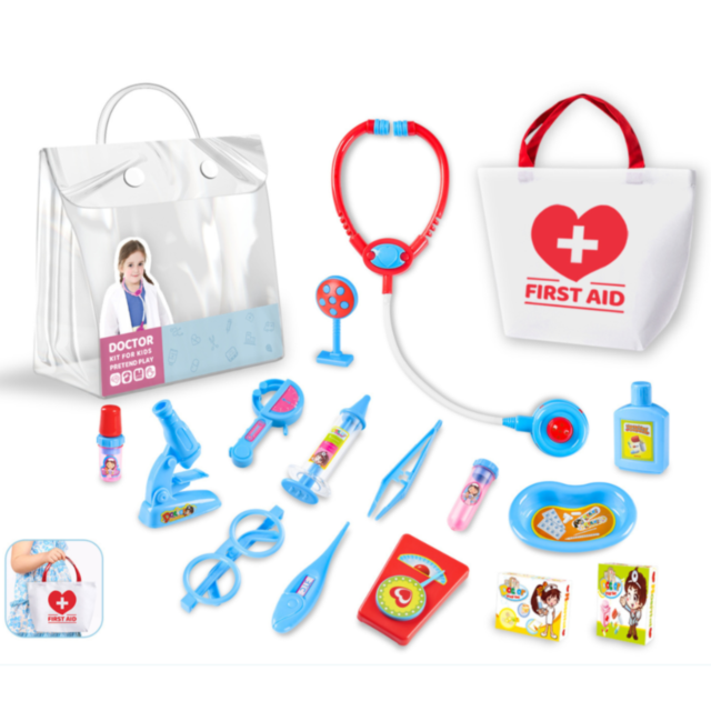 Set Doctor pentru Copii cu Geantă de Prim Ajutor – Joc de Rol Educativ
