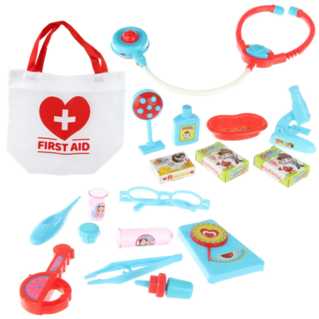 Set Doctor pentru Copii cu Geantă de Prim Ajutor – Joc de Rol Educativ