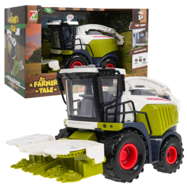 Combină Agricolă de Jucărie cu Lumină LED și Funcție de Recoltare