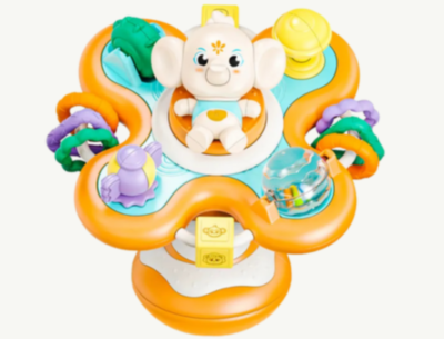 Spinner Interactiv Elefănțel cu Ventuză și Jucării | image