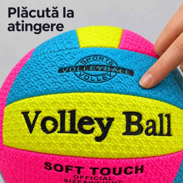 Minge de volei soft touch 9 inch colorată