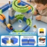 Set magnetic de construcție cu trenuleț electric reîncărcabil