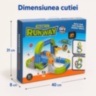 Set magnetic de construcție cu trenuleț electric reîncărcabil
