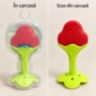 Jucărie de dentiție pentru bebeluși, cu mâner și carcasă