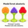 Jucărie de dentiție pentru bebeluși, cu mâner și carcasă