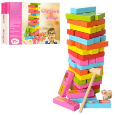 Jenga - Turnul Instabil cu 54 Blocuri de Lemn | image