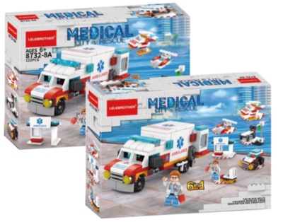 Echipa de Salvare, set de construcție 6 în 1, 122 piese | image