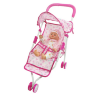 Cărucior pentru Păpuși cu Design Roz – Joacă de Rol pentru Micile Mămici