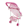 Cărucior pentru Păpuși cu Design Roz – Joacă de Rol pentru Micile Mămici
