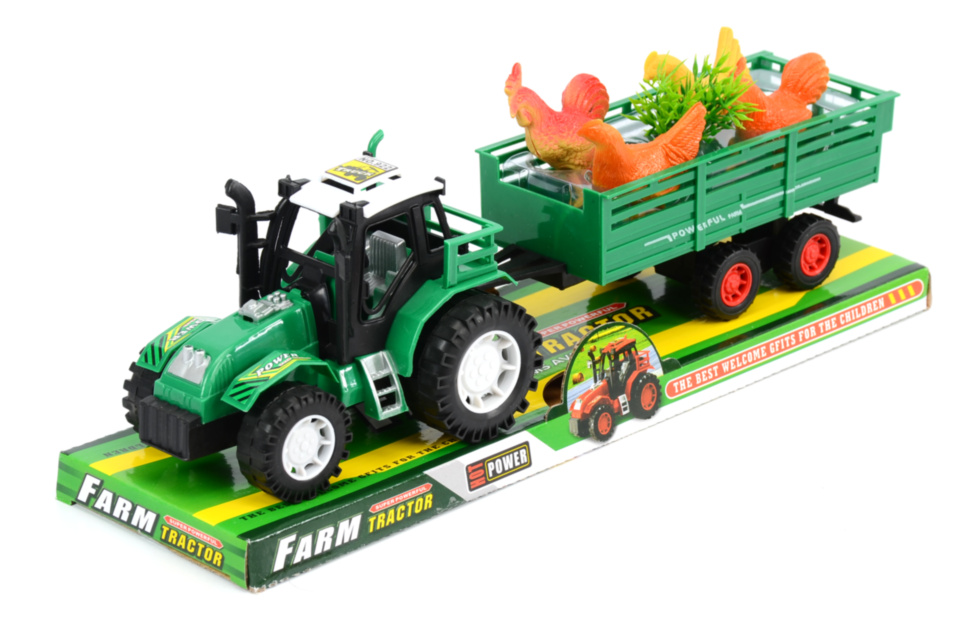 Tractor cu Remorcă cu Păsări, 35cm 