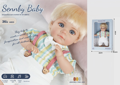 Bebeluș Băiețel cu aspect Realist din Vinil, corp moale, sunete | image