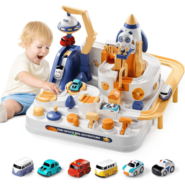 Set De Joacă Space Adventure Cu Mașinuțe Și Rachetă