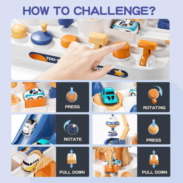 Set De Joacă Space Adventure Cu Mașinuțe Și Rachetă