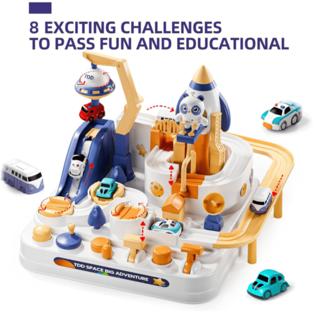 Set De Joacă Space Adventure Cu Mașinuțe Și Rachetă