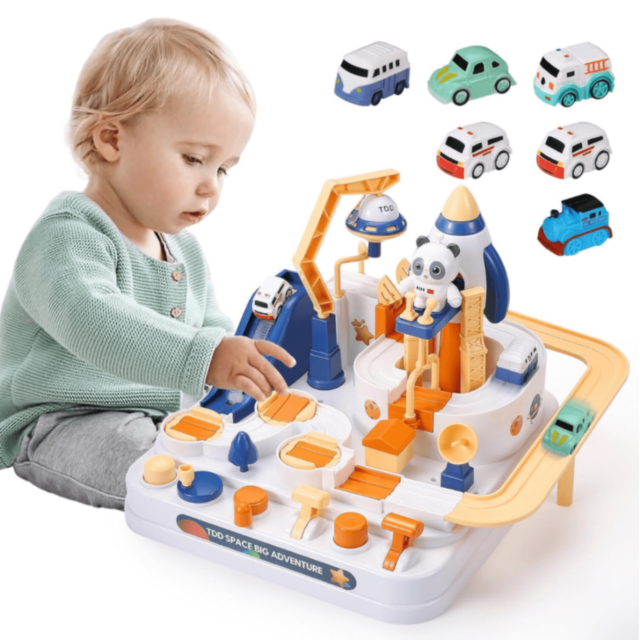 Set De Joacă Space Adventure Cu Mașinuțe Și Rachetă