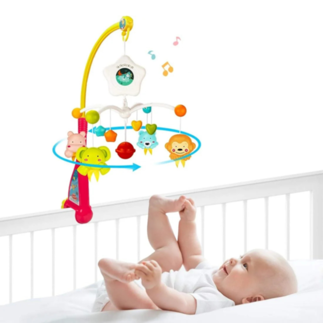 Carusel Muzical cu Animăluțe și Proiecție 