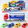 Camion Transportor cu 4 Mașinuțe și Rampă