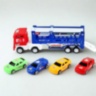 Camion Transportor cu 4 Mașinuțe și Rampă