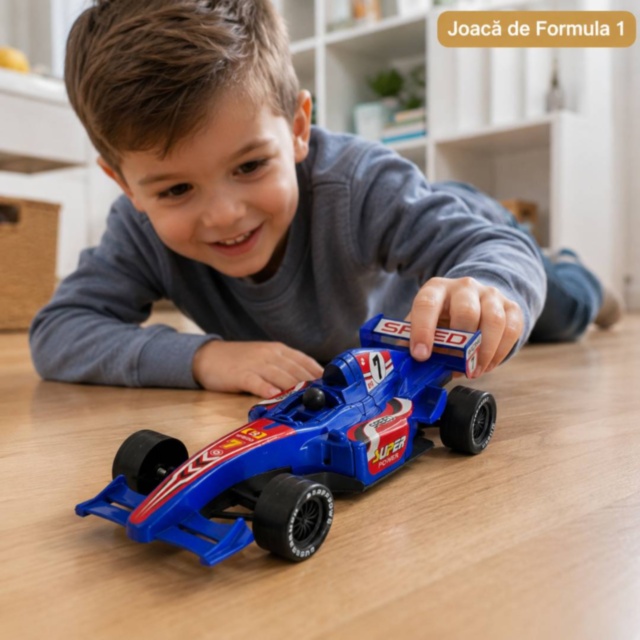 Mașină de curse cu inerție, model tip Formula