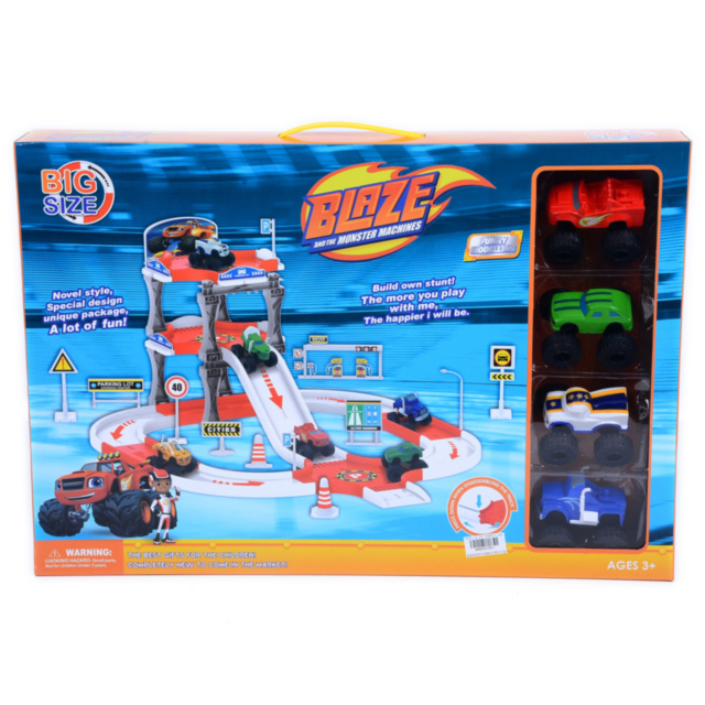 Blaze, Set Parcare Etajată și Stație Peco cu 4 Mașinuțe