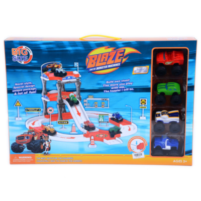 Blaze, Set Parcare Etajată și Stație Peco cu 4 Mașinuțe | image