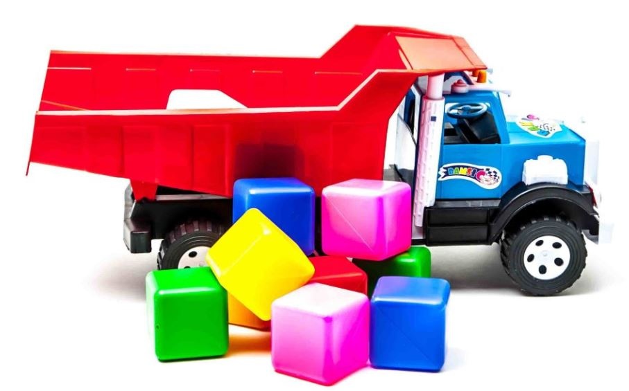 Camion Încărcat cu Cuburi, 52cm 