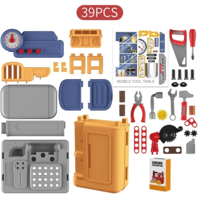 Masă de Lucru cu Scule 3-în-1 pentru Copii