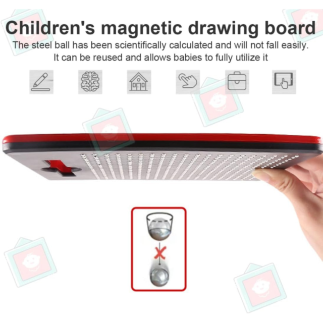 Tableta Magnetică cu Bile de Desen pentru Copii (culoare aleatorie) 