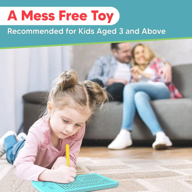 Tableta Magnetică cu Bile de Desen pentru Copii (culoare aleatorie) 