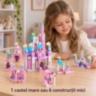 Set de construcție castel roz cu 1000 de piese