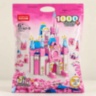 Set de construcție castel roz cu 1000 de piese