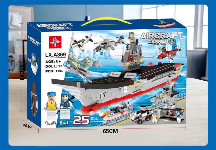 Nava Portavion, Set de Constructie 1334 piese 