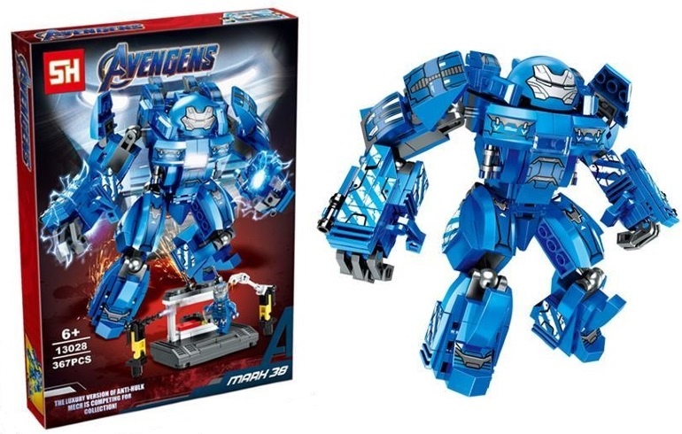 Set Construcție Iron Man, Mark 38, 367 piese