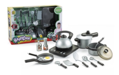 Set Plită Electrică cu Inducție, Vase de Gătit și Ustensile de Bucătărie, 15 piese | image