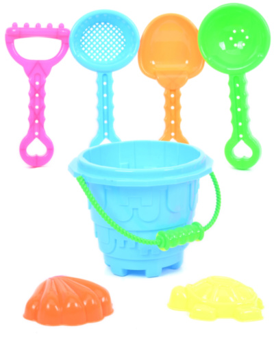 Găletușă cu 6 Accesorii de Nisip | image