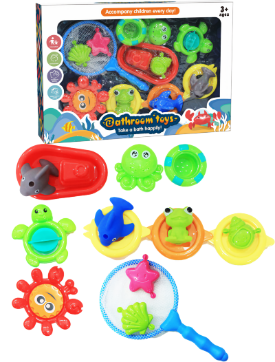 Joc de Pescuit cu Jucării de Baie, 15 piese | image