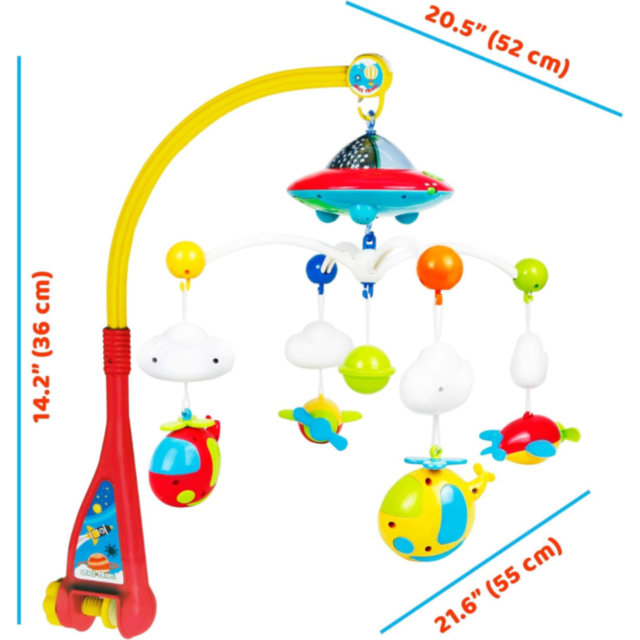 Carusel Muzical cu Proiecție și Telecomandă