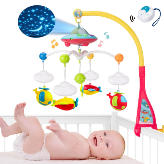 Carusel Muzical cu Proiecție și Telecomandă