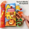 Carte textilă senzorială cu animale, melodii și lumini