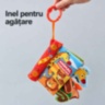 Carte textilă senzorială cu animale, melodii și lumini