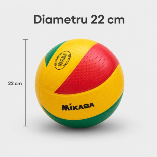 Minge de Volei PVC 22 cm pentru Copii