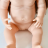 Păpușă Chimi Doll 38 cm cu Salopetă Roz și Păr Lung, Corp Moale din Vinil